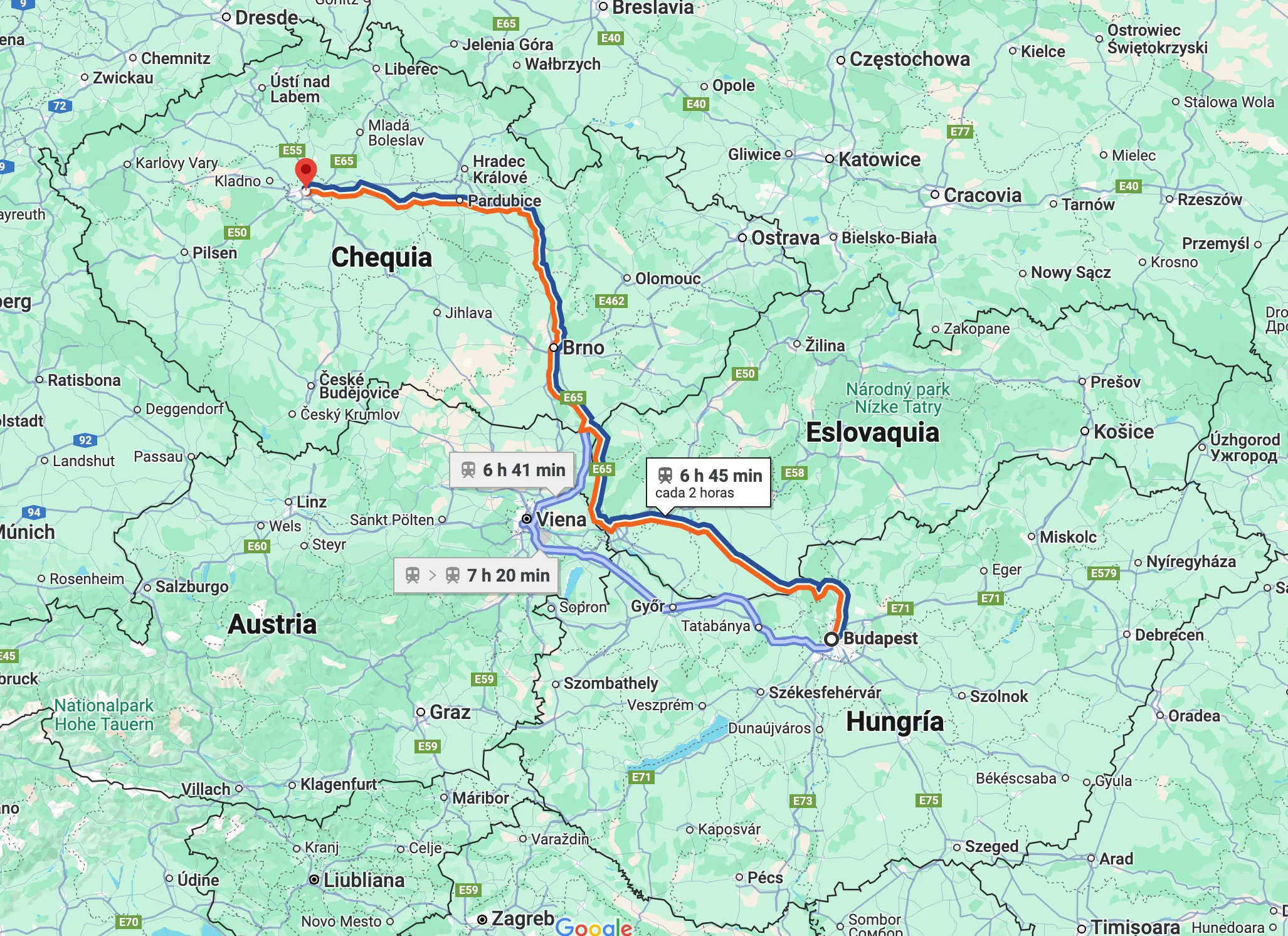 En este momento estás viendo Cómo ir de Praga a Budapest: opciones y consejos 2025